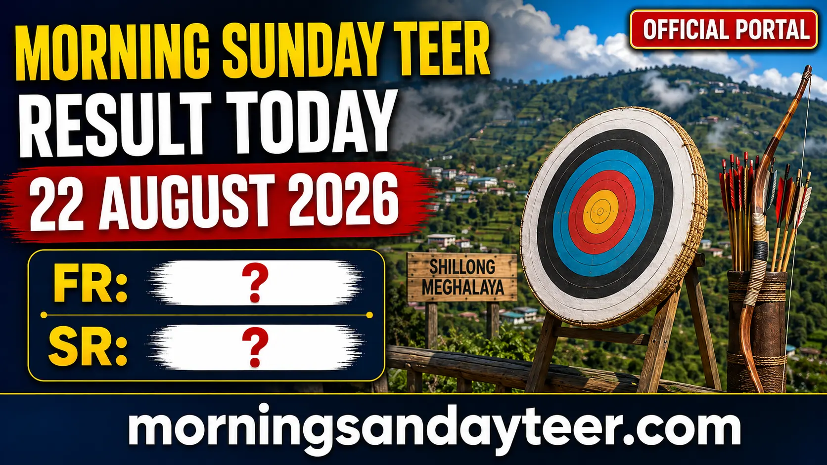 Official Morning Sunday Teer Result Today 22 August 2026 FR & SR